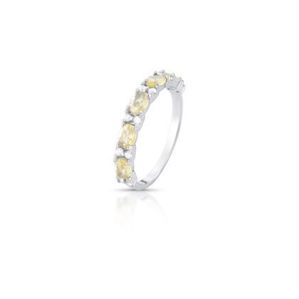 Anel Yellow Cravejado