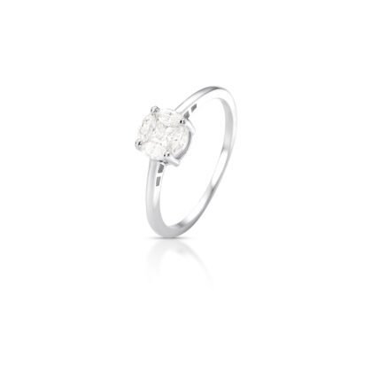 Anel Solitário Moissanite