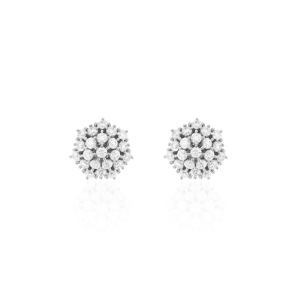 Brinco Sete Pétalas Moissanite