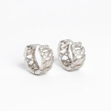 Argola Corrente Cravejada