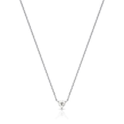 Corrente Coração Moissanite 5mm